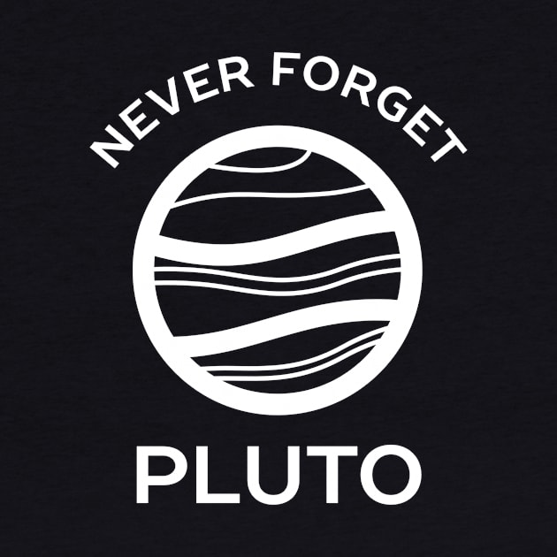 Never Forget Pluto Planet T-Shirt by happinessinatee